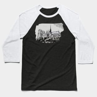 Notre dame de Paris Baseball T-Shirt